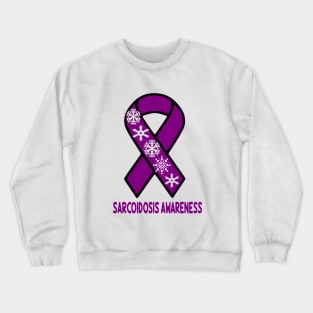 Sarcoidosis Awareness/Snowflakes Crewneck Sweatshirt